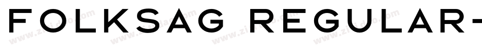 folksag Regular字体转换